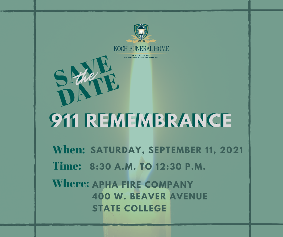 September 11 2021 - 9/11 Remembrance - Save the Date