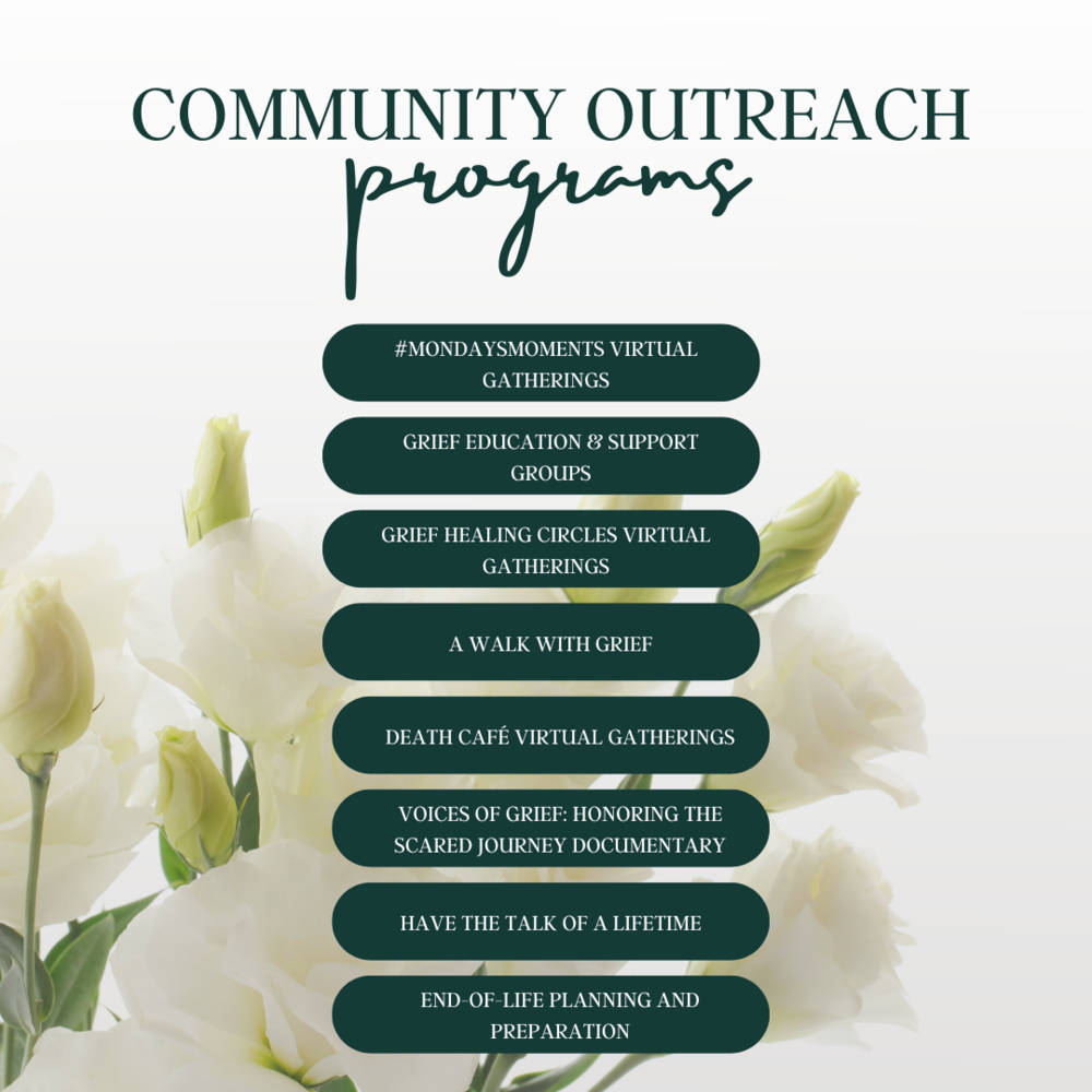 Helping Grieving Hearts Heal - Community Outreach Programs