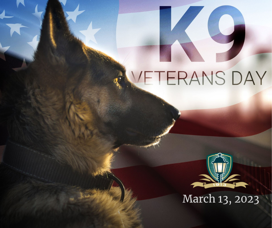 March 13 2023 - K9 Veterans Day