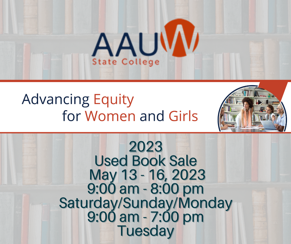 May 13 - May 16 2023 - AAUW Book Sale