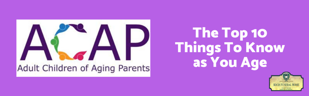 2018 - Website Banner - ACAP - 10 Things to Know as you age