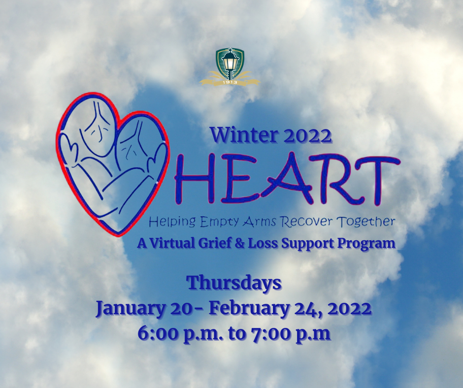 Thursdays, 6-Night Series - January 20 - February 24 2022 - HEART Grief & Loss Support Program Virtual Gatherings